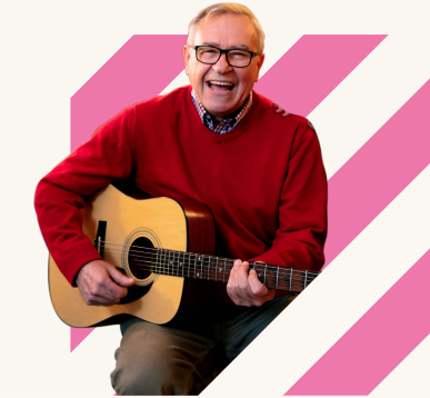 man with guitar